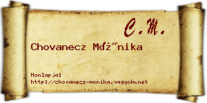Chovanecz Mónika névjegykártya