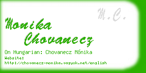 monika chovanecz business card